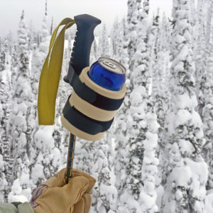 Attach a beer to a ski pole