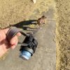 Beverage holder for dog leash