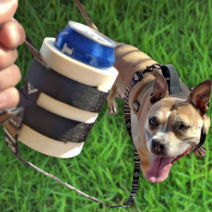 Dog Leash Beer Holder