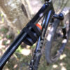 Mountain Bike with Insulated Beverage Can Holder Attached to Bike Frame Top Tube