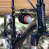 Insulated Can Holder Attached to Mountain Bike Frame