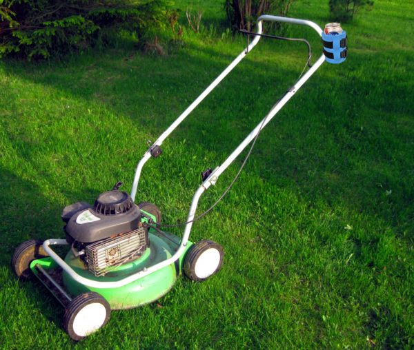 Lawn Mower Beer Holder